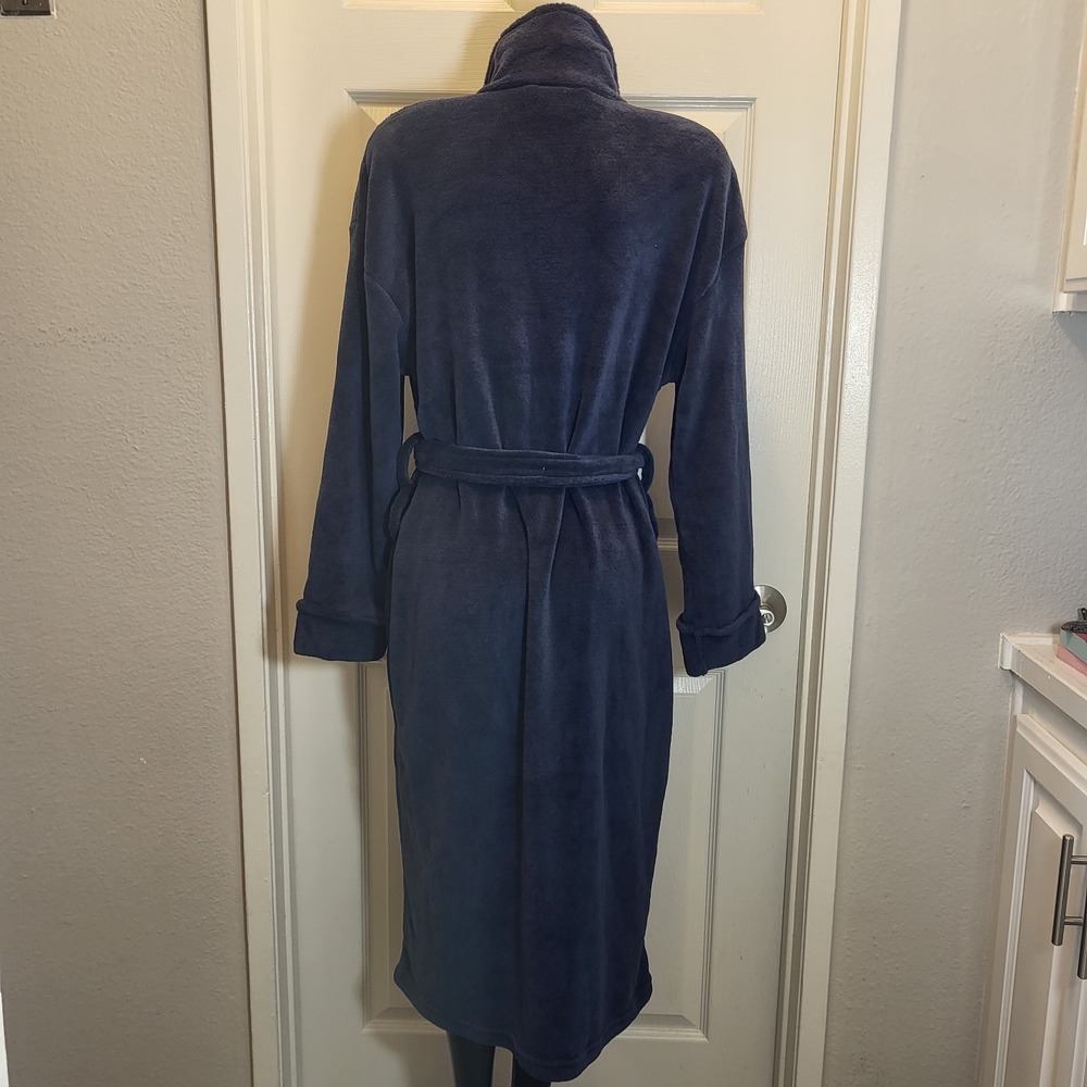 SONOMA Goods for Life Women's Sleepwear Robe Soft, Size M, Deep Navy Blue - Picture 8 of 13